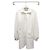 Gucci Abito balloon con mezza zip in jacquard GG bianco