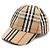 Burberry Cappellino da baseball in cotone con strisce e icona vintage check per junior Arancione