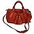 Burberry Borsa in pelle con nappe Arancione
