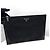 Prada Clutch Saffiano Triangle Logo Nero - vista 3