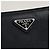 Prada Clutch Saffiano Triangle Logo Nero - vista 6