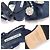 Manolo Blahnik Sandali da donna con listino FERNUSFLAT in raso blu navy e cristalli - vista 7