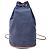 Hermès Canvas Polochon Beuteltasche mit Kordelzug Blau