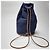 Hermès Canvas Polochon Beuteltasche mit Kordelzug Blau - Ansicht 10