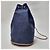 Hermès Canvas Polochon Beuteltasche mit Kordelzug Blau - Ansicht 3