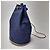Hermès Canvas Polochon Beuteltasche mit Kordelzug Blau - Ansicht 6