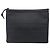 Dior Clutch in pelle con logo in rilievo e strisce con scritte nere Nero