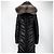 Jaqueta longa acolchoada feminina Moncler Fulmarus com pele de raposa Preto - vista 2