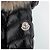 Jaqueta longa acolchoada feminina Moncler Fulmarus com pele de raposa Preto - vista 7