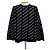 Balenciaga All-over-Logo-Kaschmirstrick Silber