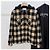 Céline Check Wool Hooded Overshirt Jacket Beige Brown - view 3