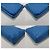 Bottega Veneta Clutch a tracolla in nappa Intrecciato Blu - vista 7