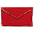 Valentino Clutch Rockstud Envelope Rossa Rosso