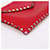 Valentino Clutch Rockstud Envelope Rossa Rosso - vista 6