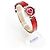 Louis Vuitton Orologio da donna a due cinturini Tambour con quarzo e diamanti Rosso - vista 4