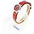 Louis Vuitton Orologio da donna a due cinturini Tambour con quarzo e diamanti Rosso - vista 5