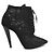 Saint Laurent Stivaletti con lacci Kiki Nero