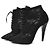 Saint Laurent Stivaletti con lacci Kiki Nero - vista 3