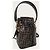 Fendi Mini borsa a secchiello Montrezor in pelle marrone con logo FF - vista 3