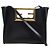Way Fendi Piccola borsa a tracolla in pelle con logo FF nero