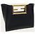 Way Fendi Piccola borsa a tracolla in pelle con logo FF nero - vista 3