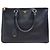 Prada Borsa Tote Saffiano Lux Gold con Doppia Cerniera Nero