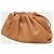 Bottega Veneta Mini borsa a tracolla dumpling in pelle color cammello Marrone - vista 2