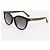 Gucci Occhiali da sole unisex con logo laterale a tre linee Verde - vista 2
