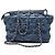 Chanel Nylon Paris Byzantine Tweed On Stitch Schultertasche Blau - Ansicht 3