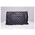 Chanel Clutch Limited Edition Caviar Large Nero - vista 3