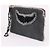 Zadig & Voltaire Clutch in denim con tracolla grigia Marrone - vista 3
