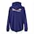 Balenciaga Langarm-Kapuzenpullover mit Wave-Logo Blau  - Ansicht 5