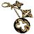 Louis Vuitton Monogram Leopard Gold Schlüsselanhänger und Taschenanhänger Mehrfarben