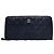 Chanel Portafoglio lungo con zip Caviar Classic Nero Oro