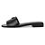 Prada Pantofole Saffiano da donna Nero - vista 4