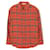 Céline Camicia in cotone a quadri oversize Rosso  - vista 1