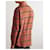 Céline Camicia in cotone a quadri oversize Rosso  - vista 7