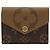 Louis Vuitton Cartera Zoe Monogram y Monogram Reverse Cartera Compacta Tarjetero Castaño