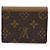 Louis Vuitton Cartera Zoe Monogram y Monogram Reverse Cartera Compacta Tarjetero Castaño - vista 3
