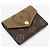 Louis Vuitton Cartera Zoe Monogram y Monogram Reverse Cartera Compacta Tarjetero Castaño - vista 5