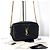 Saint Laurent Borsa a tracolla trapuntata con catena Nero