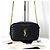 Saint Laurent Borsa a tracolla trapuntata con catena Nero - vista 3