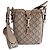 Gucci Kleiner GG Leder Eimerbeutel FADAC Braun