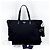 Prada Borsa shopper in nylon con logo triangolare, borsa a tracolla Nero - vista 2
