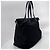 Prada Borsa shopper in nylon con logo triangolare, borsa a tracolla Nero - vista 7