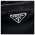 Prada Borsa shopper in nylon con logo triangolare, borsa a tracolla Nero - vista 9