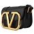 Valentino Superbee Crossbody Small con Logo Oro Nero - vista 2
