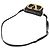 Valentino Superbee Crossbody Small con Logo Oro Nero - vista 4