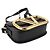 Valentino Superbee Crossbody Small con Logo Oro Nero - vista 5