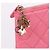 Chanel Clutch grande in pelle di agnello placcata oro CC rosa - vista 7